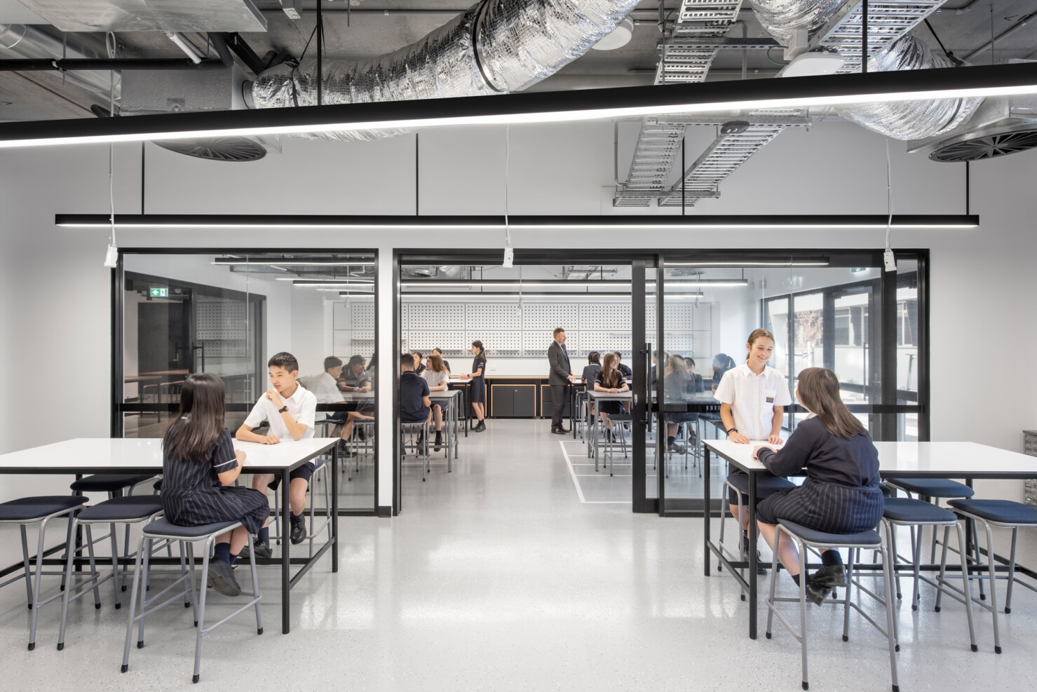 General Learning Areas can open out to larger classroom spaces or close up for smaller group lessons.