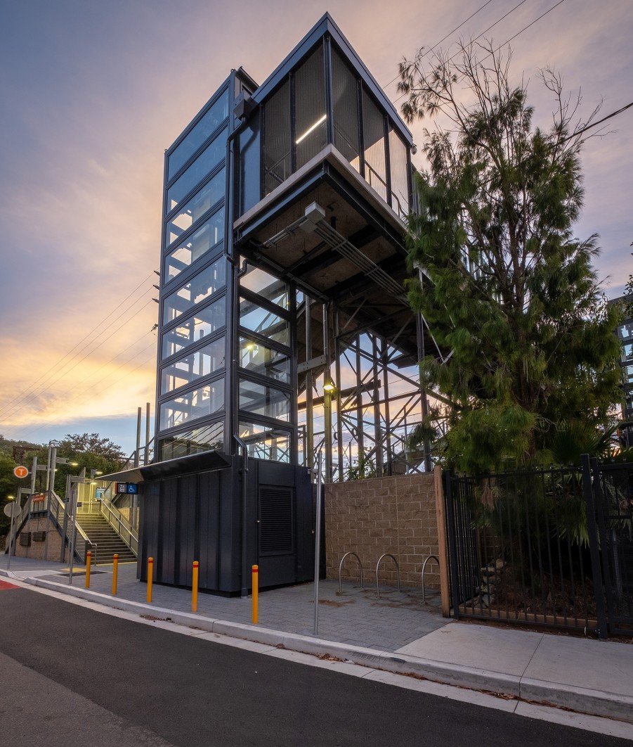 DesignInc Sydney - Hawkesbury River Station new lift