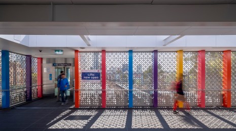 DesignInc Sydney - Harris Park Station perforated screen