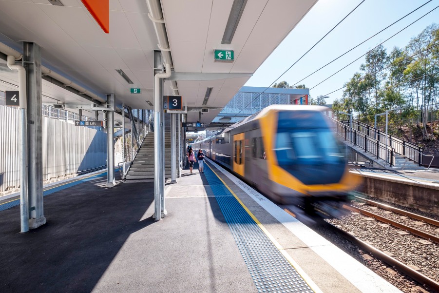 DesignInc Sydney - Harris Park Station platform