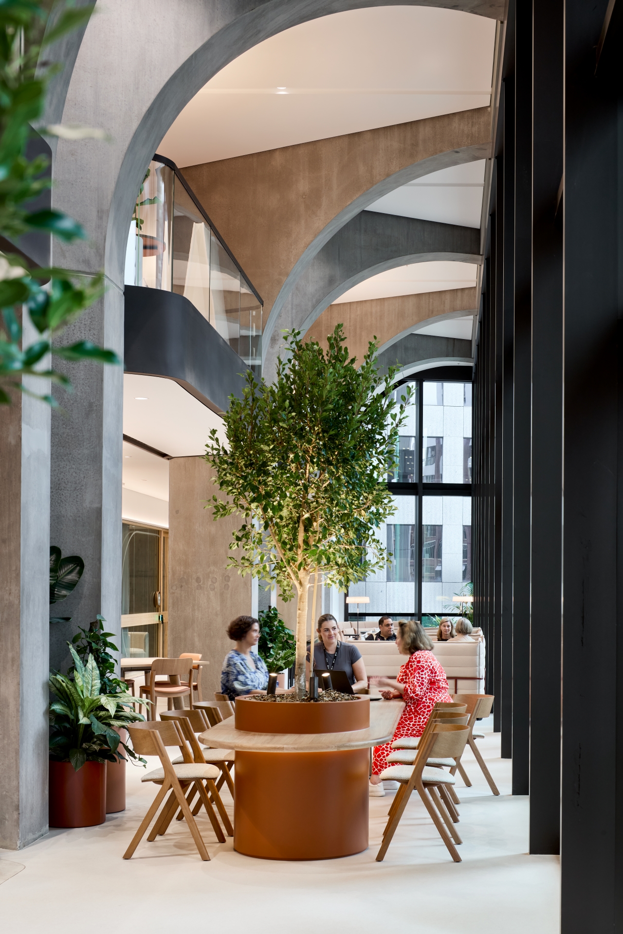 UNSW Sustainable Sydney CBD Campus Large Arched hallwayInterior Design